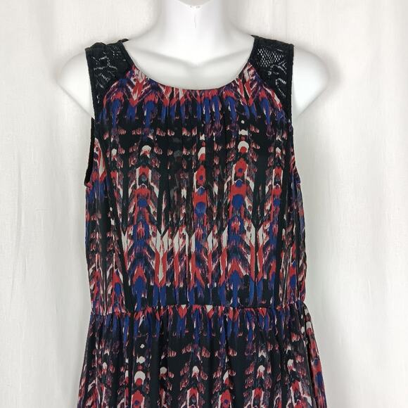 H&M Abstract Printed Maxi Dress Size 6 - Picture 2 of 6